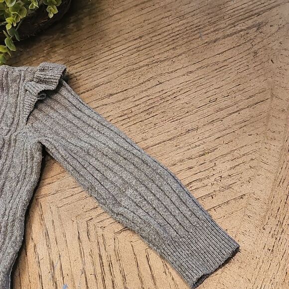 Okie Dokie Gray Knit Sweater Dress 4T - Picture 3 of 8